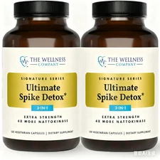 Ultimate Spike Detox – Dr. Mccullough Designed - 3-In-1 Nattokinase, Turmeric, &