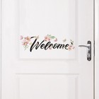 2 Pcs Wall Stickers for Bedrooms Door Panel Welcome Decor Decals Home