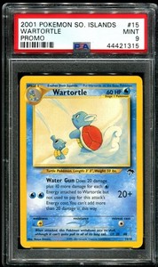 PSA 9 Wartortle 15/18 Southern Islands Promo 2001 Pokemon Card Mint
