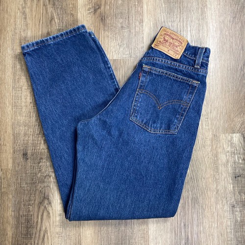Vintage Levis 560 Jeans Gr. 4 Reg S 27 x 29 Loose Fit Straight Leg Blau Y2K Mom