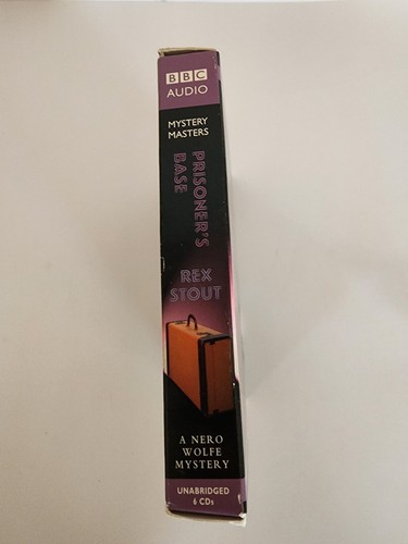PRISONER'S BASE, A Nero Wolfe Mystery, AUDIO CDs By Rex Stout, BBC Myst Masters - Picture 3 of 3