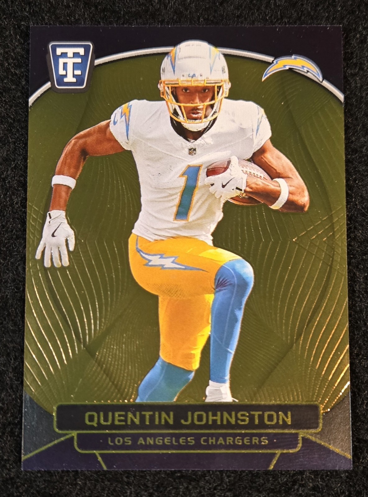 QUENTIN JOHNSTON 2024 Totally Certified 🏈 GOLD MIRROR #49 SP /399👀🔥 