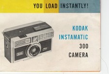 Vintage Kodak Instamatic 300 Camera Manual  Photo Aids Advertising Supplement