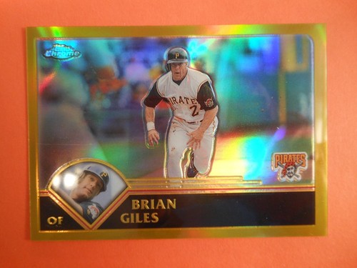 2003 Topps Chrome Gold Refractor 401/449 Brian Giles #132 Pirates
