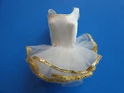 Vintage Barbie 1975 #9093 Ballerina Barbie White & Gold Tutu Dress