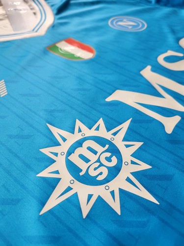 Kevin De Bruyne #11 SSC Napoli 2025/26 New Men's Home Blue Soccer Jersey – XL - Imagen 6 de 10