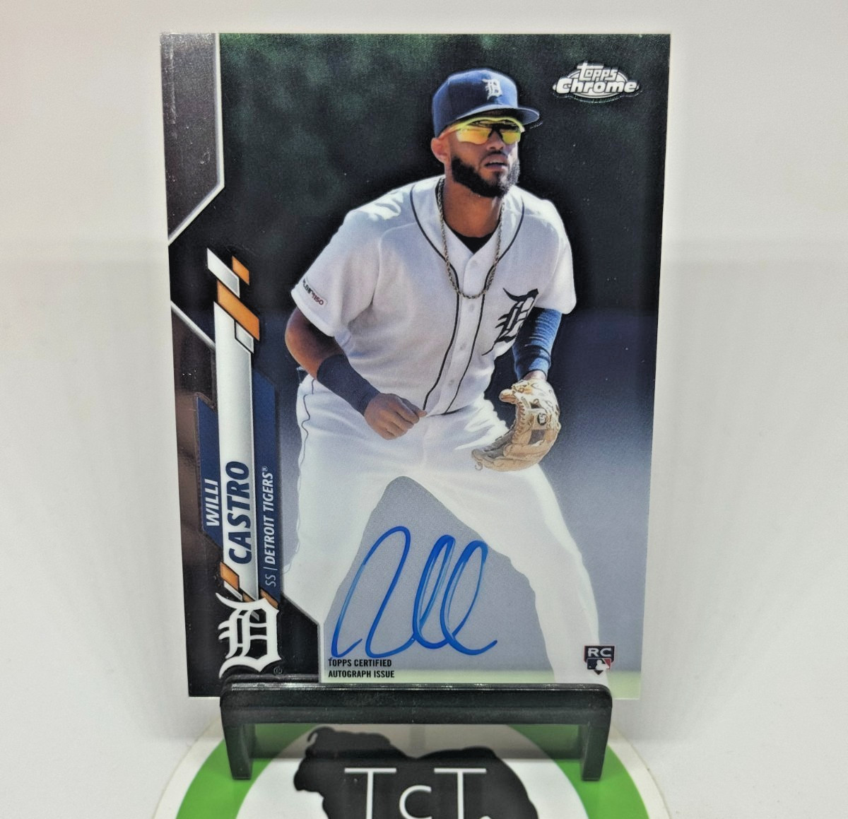 2020 Topps Chrome MLB Rookie Autograph RA-WC Willi Castro RC Detroit Tigers