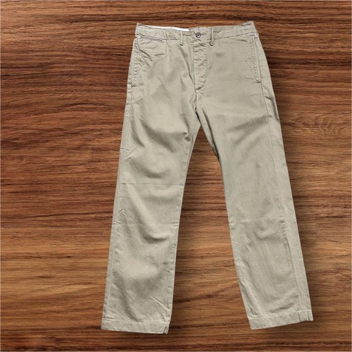 RRL Ralph Lauren Khaki Beige Chino Trousers 30x30 Officer Military Pants F/S - Picture 10 of 10
