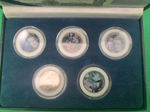 Elvis Presley 50th Anniversary Commemorative Collector Coin Set Morgan Mint COA - Picture 2 of 3