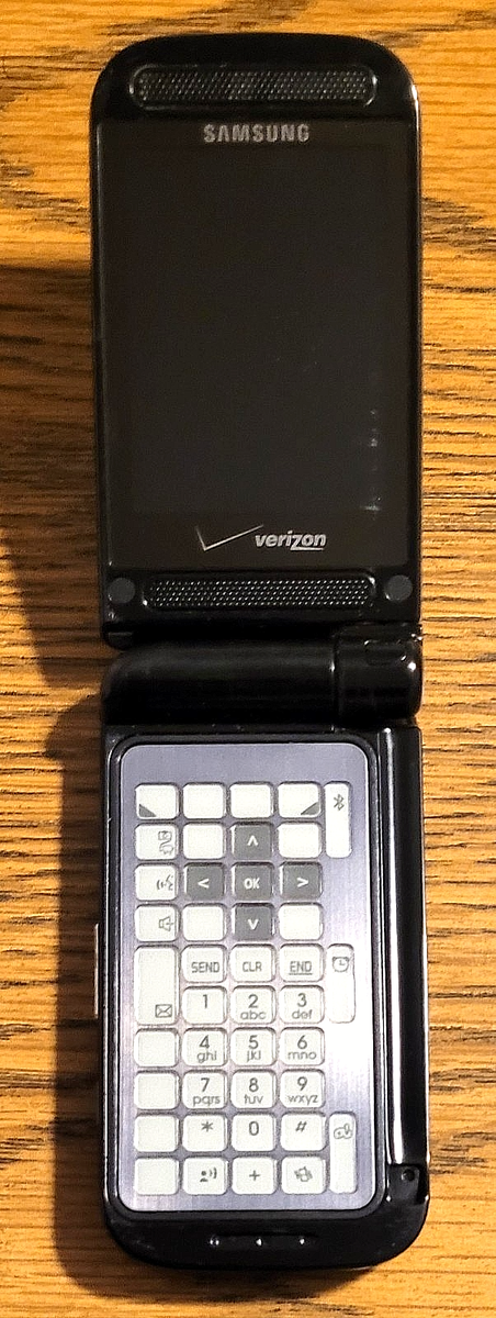 Samsung Zeal SCH-U750 - Black ( Verizon ) Super Rare Dual Flip