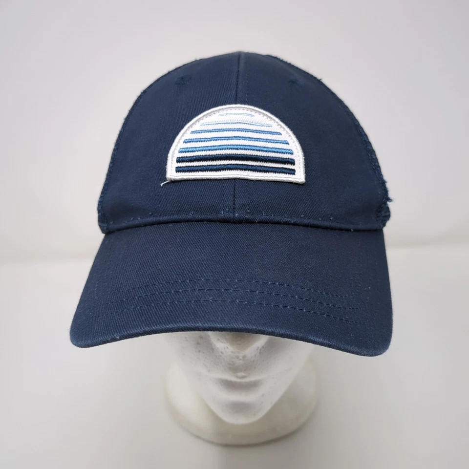 Gorra de béisbol ajustable J Crew Crewcuts azul marino puesta de sol niños malla trasera Foto 2 de 4