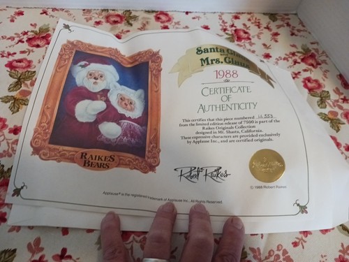 Raikes Bears  - Mrs. Clause #LL553 Of 7500 - In Box - Picture 14 of 16