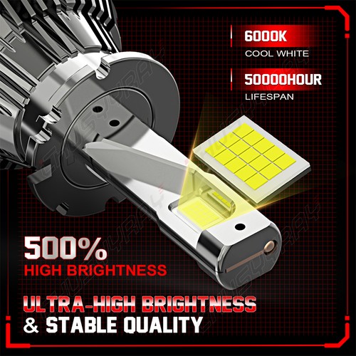 For 2004-2015 Infiniti QX56/QX80 Low Beam D2S 6000K White LED Headlight Bulbs - Picture 3 of 12