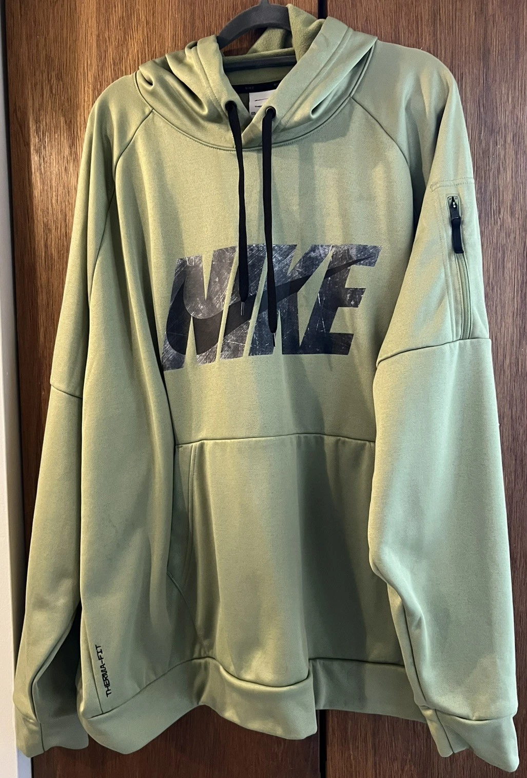 MEN’S NIKE THERMA-FIT FITNESS HOODIE SWEATSHIRT! ALLIGATOR GREEN! XXL