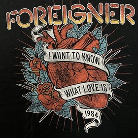 Foreigner Agent Provocateur I Wanna Know What Love Is T-Shirt  2XL
