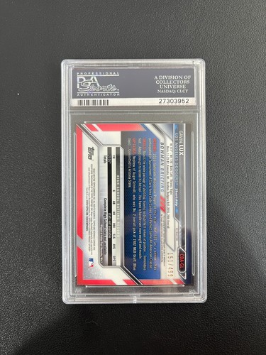 2016 Bowman Draft #CDA-GL Gavin Lux 1st Prospect Auto Refractor 151/499 PSA10 HT - Picture 2 of 2