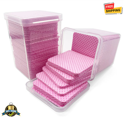 200pcs Eyelash Glue Remover Wipes Cotton Pads Lash Extension Cleaner