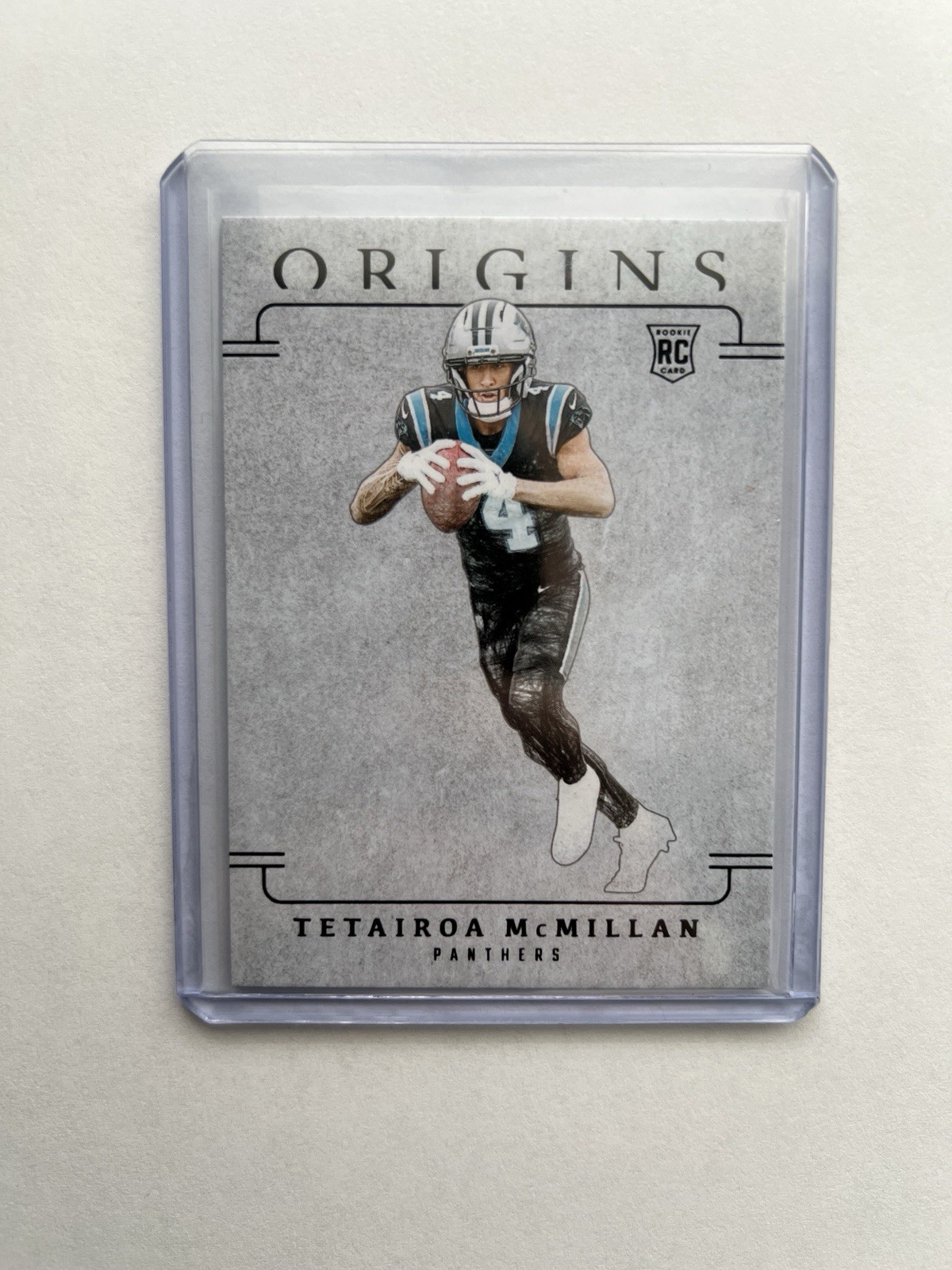 Tetairoa McMillan 2025 Origins Rookie Blank Slate RC Case Hit SSP #20 Football