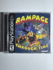 Rampage Through Time (Sony PlayStation 1, 2000) PS1 Complete Midway Complete PS1