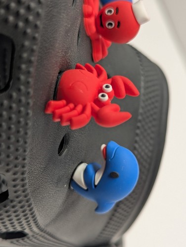 5 - Croc shoe Sandal Charms 3D Octopus Shark Dolphin Crab Whale New - Picture 4 of 7