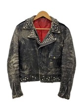 Black Leather Double Riders Jacket by Other B...