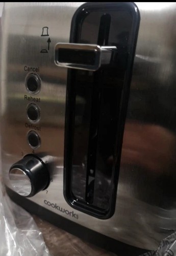 Toaster Coockworks 2 Slice Toaster Silver - Picture 5 of 6
