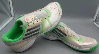 Adidas Womens Galaxy Allegra III Tennis Shoes, White and Green Size 7.5 NO LACES