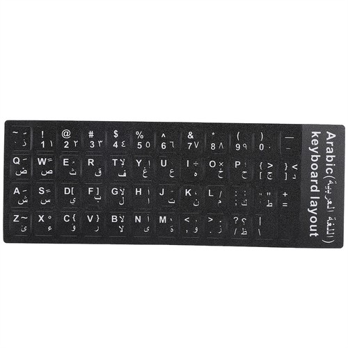 2PCS Clavier Autocollant Étanche Lettre Blanche pour Ordinateur Portable Bureau PC Ordinateur - Photo 19/20