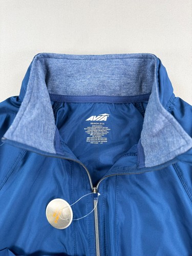 NWT AVIA Womens Medium Jackets Blue Logo Hooded Full Zip Activewear Sz XS - Picture 10 of 14