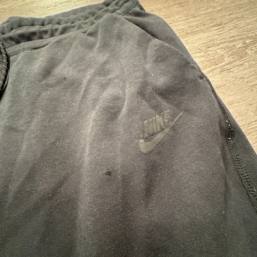 Nike Tech Pants Mens Large Black Fleece Sportswear Zip Pocket Joggers 32x27 - Picture 5 of 12