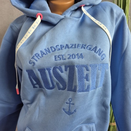 Zwillingsherz Sweatshirt Hoodie Pullover Blau " Auszeit " S bis XL (1 623) - Bild 5 von 9