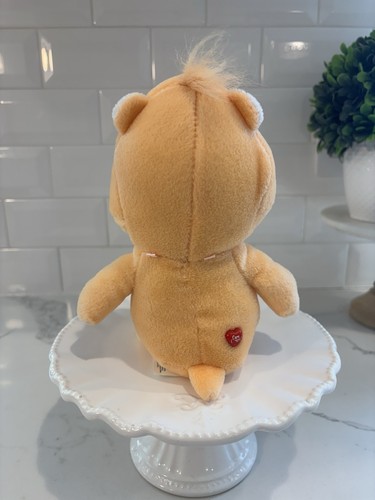 Vintage Care Bears Friend Bär orange Plüsch gelbe Blumen sehr weich und kuschelig - Bild 3 von 7