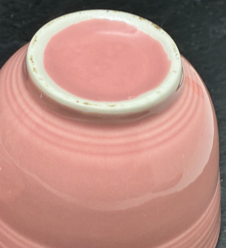 Fiesta Rose Pink Cup Saucer Set HLC USA Vintage Ceramic Pottery Mid Century - Picture 10 of 10