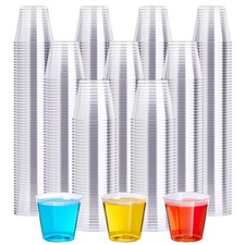 1 OZ 500 Pack Plastic Shot Glasses, Disposable Cups, 1 Ounce Tasting Cups Par...