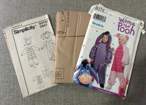 Winnie Puuh Kostüm ungeschnittenes Muster Simplicity 9379 Kind Kleinkind Ferkel Augen - Bild 4 von 4