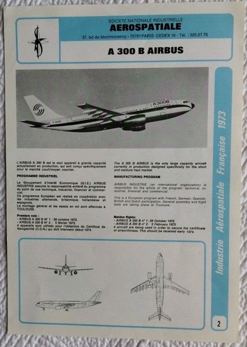 INDUSTRIE AEROSPATIALE FRANCAISE_SNIAS _CONCORDE_AIRBUS A 300 B_CARAVELLE 12_ - Imagen 4 de 8