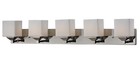 Quube 5-Light Bathroom Vanity Light In Chrome
