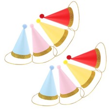 8 Pcs Cat Birthday Caps Pet Party Supplies for Dog Hat Hats Pets