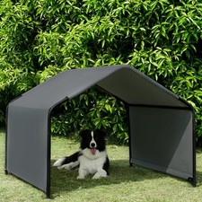 Dog Shade Shelter Outdoor Deep Grey Tent for Large Medium Dogs, 4'x4'x3' Outs...