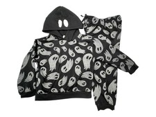 Wonder Nation Boys Halloween Ghost Hoodie  Pant Set Size 4T