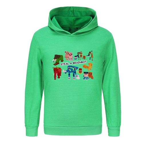 Kids 67 Six Seven Steal A Brainrot Hoodie Boys Girls Funny Meme Sweatshirt Tops - Picture 14 of 51