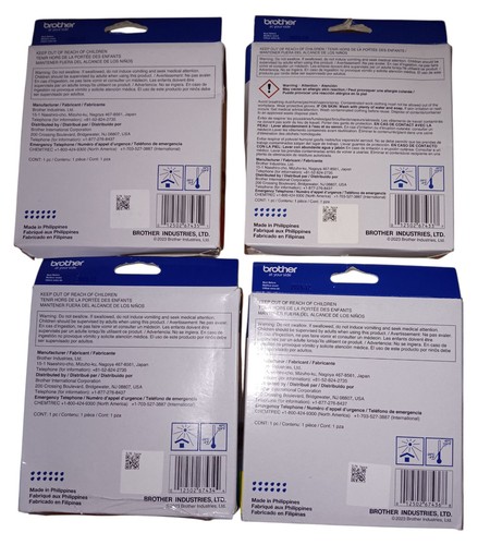 Lot of 4 NEW - Brother Sublimation Ink Cartridges Black Yellow Cyan Magenta SP-1 - Bild 2 von 2