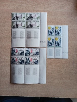 France 3 Lots De Timbres Neufs Afrique Equatoriale Francaise En Bloc De 4. - Photo 1/2