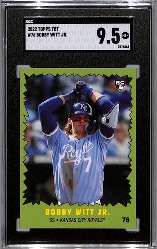2022 Topps Tbt Bobby Witt JR. #76 SGC 9.5 - Picture 1 of 2
