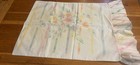 2 Standard Pastel Vintage Pillowcases With Ruffled Edge As Is — photo 6