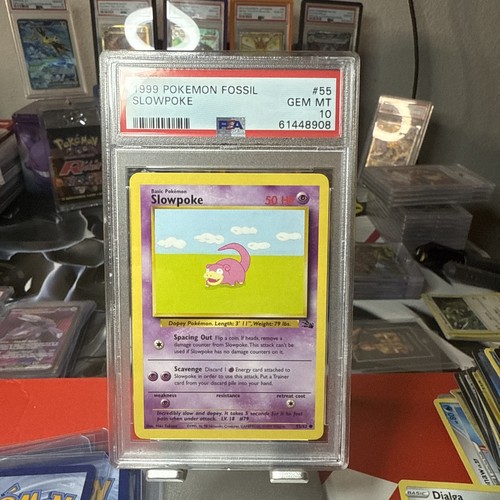 Pokémon Fossil 1999-2000 #55 Slowpoke PSA 10🔥