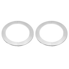 2pcs Wall Split Flange 7.48" Stainless Steel Self Adhesive Wall Hole Cover