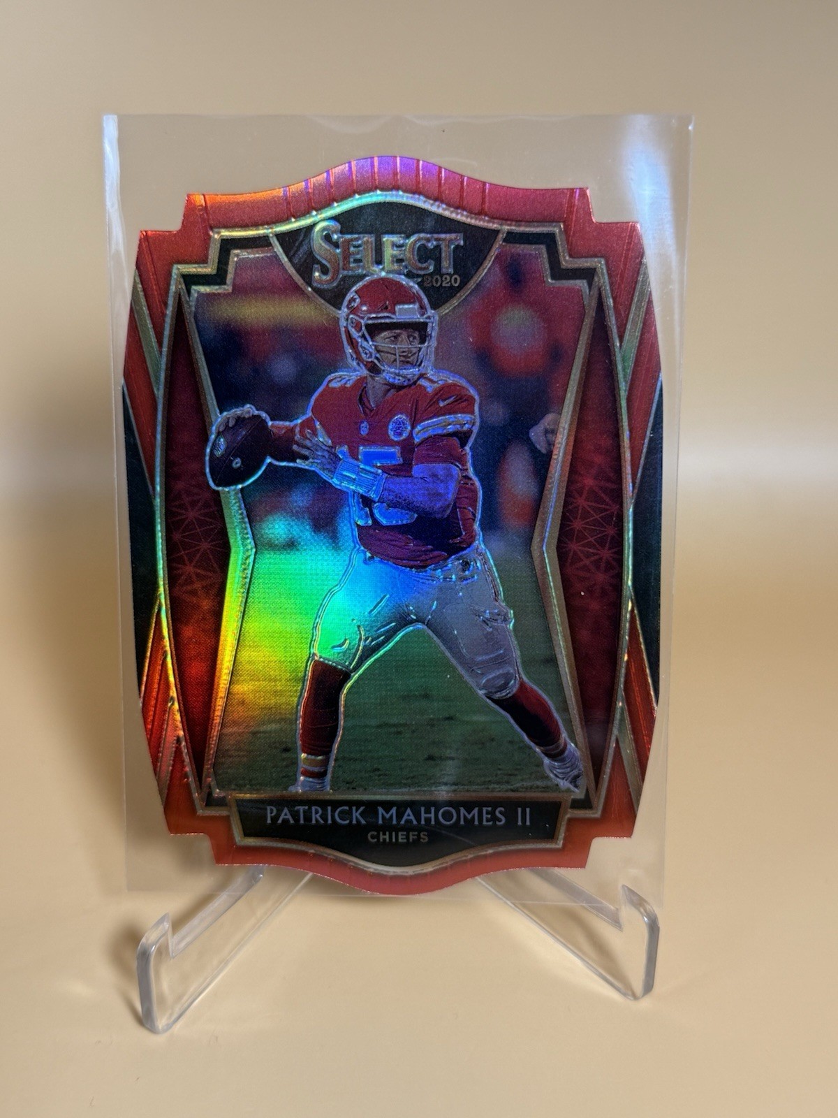 2020 PANINI SELECT PATRICK MAHOMES II #130 PREMIER RED PRIZMS DIE-CUT SP CHIEFS