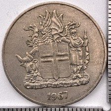 1967 Iceland 10 Kronur - Extra Fine Details Free Shipping