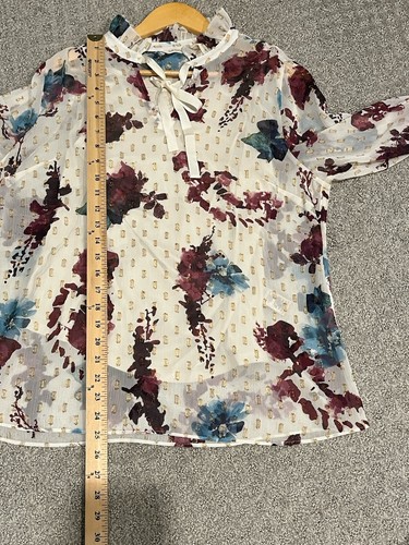 Weiche Umrandung M WhimsyPrimrose Bluse Boho halbtransparent mit integriertem Tank gebraucht, in einwandfreiem Zustand - Bild 11 von 12